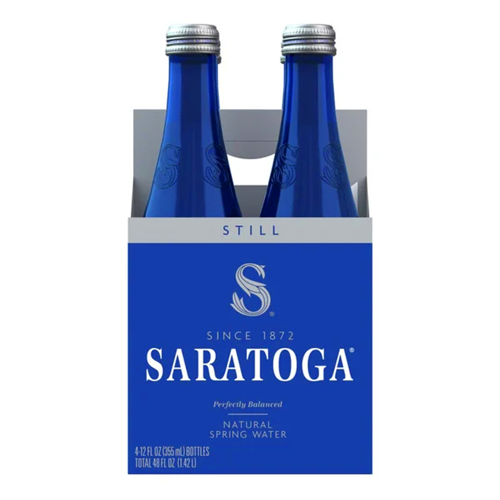 Негазированная вода Natural Spring, 4 упаковки – Стекло – 12 унций (355 мл)